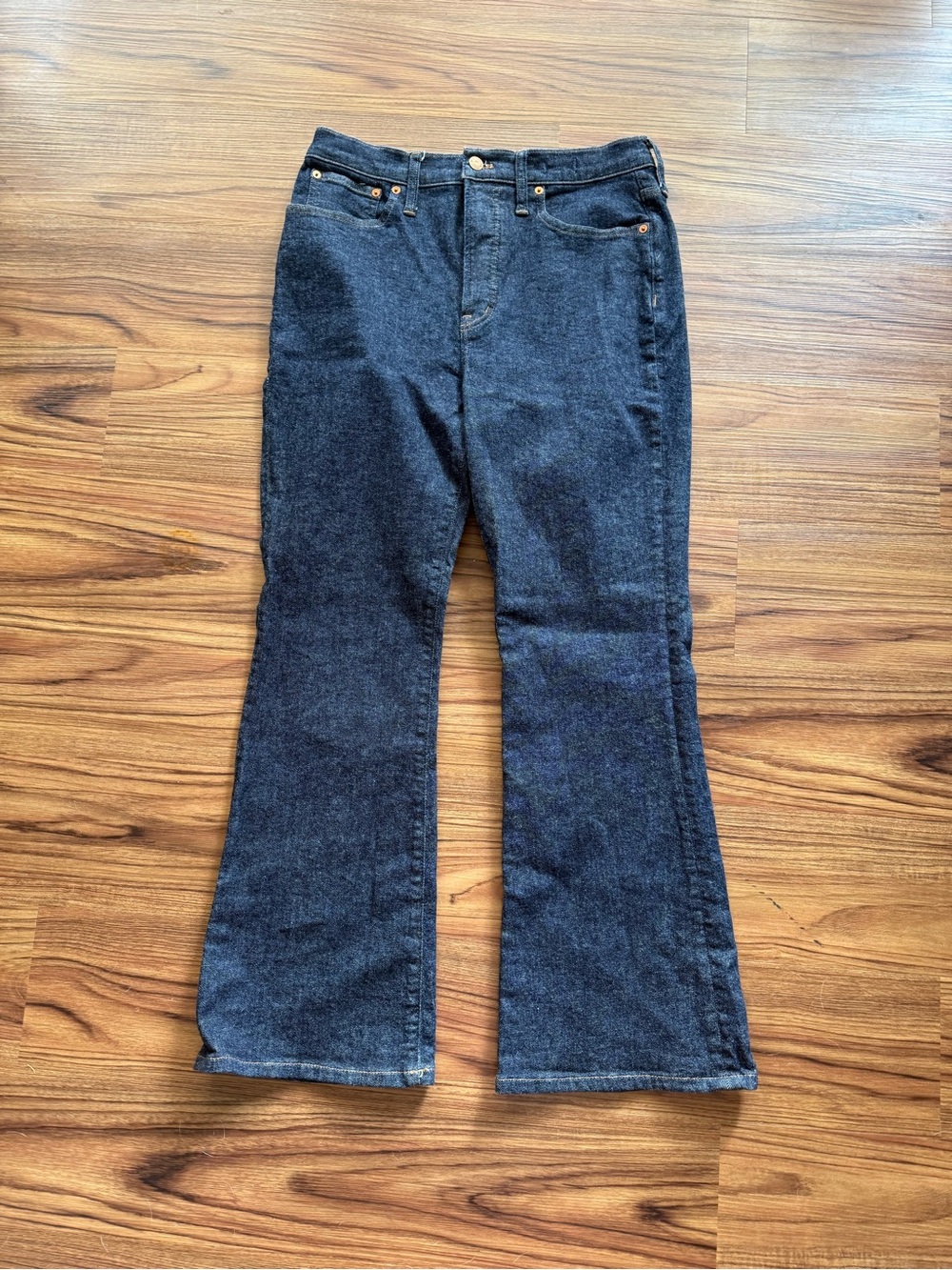Madewell Dark Indigo Flare Jeans